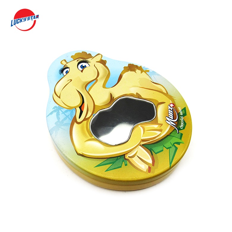 animal shaped tin box
